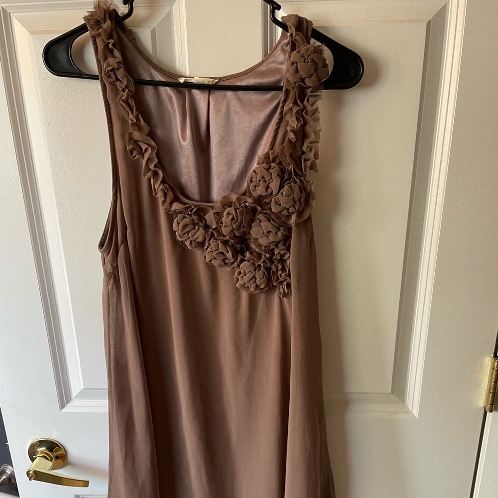 Womens Large Mocha Colored Dress